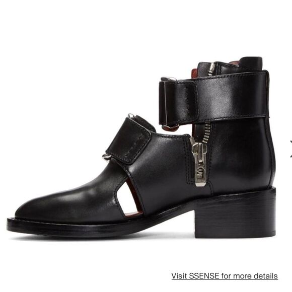 3.1 Phillip Lim Addis Cutout Mary Jane Buckle Boot 39 - Picture 6 of 8
